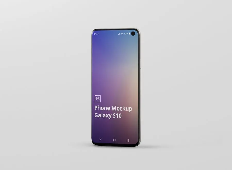 三星Galaxy S10智能手机素材库精选样机模板 Phone Mockup Galaxy S10插图(9)