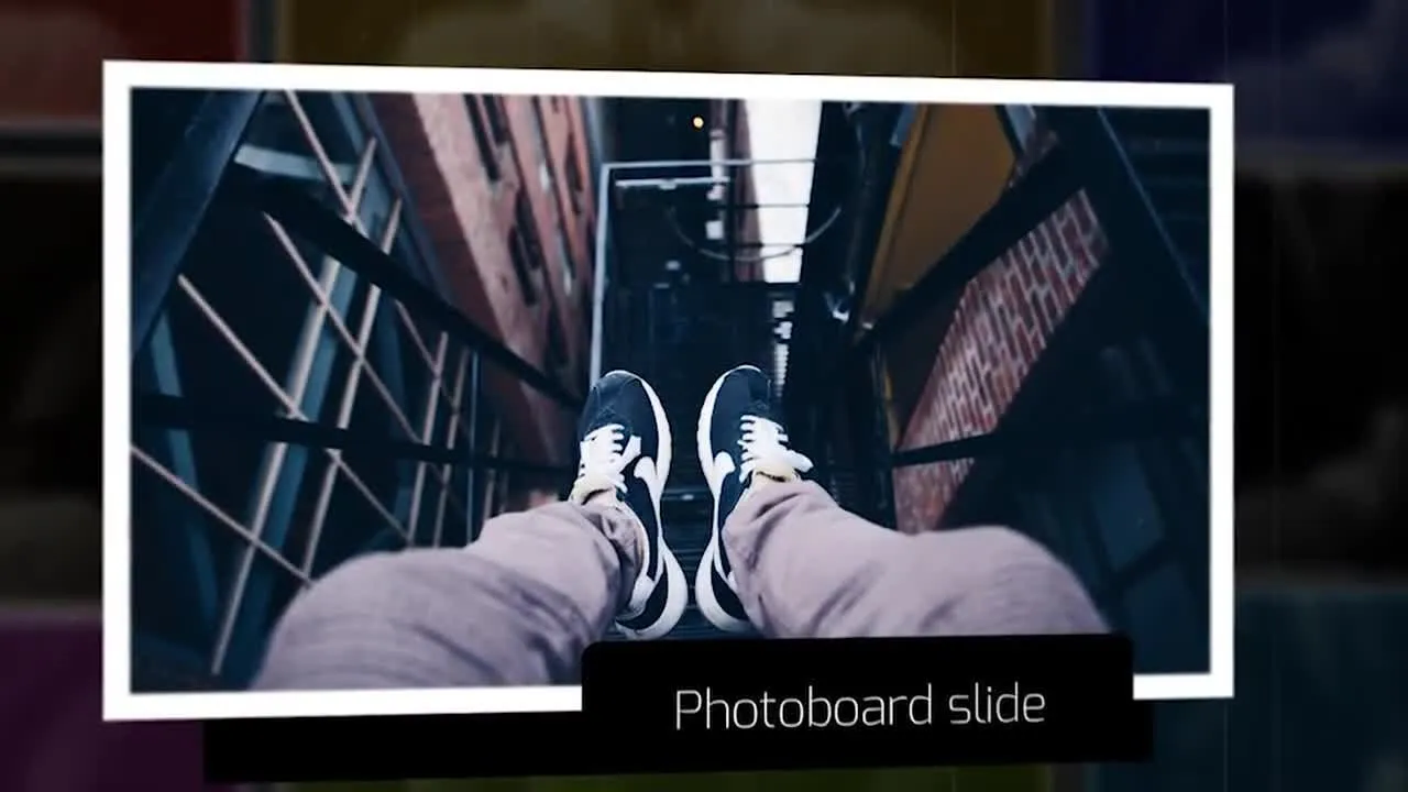 照片幻灯片优雅展示像素设计精选AE模板