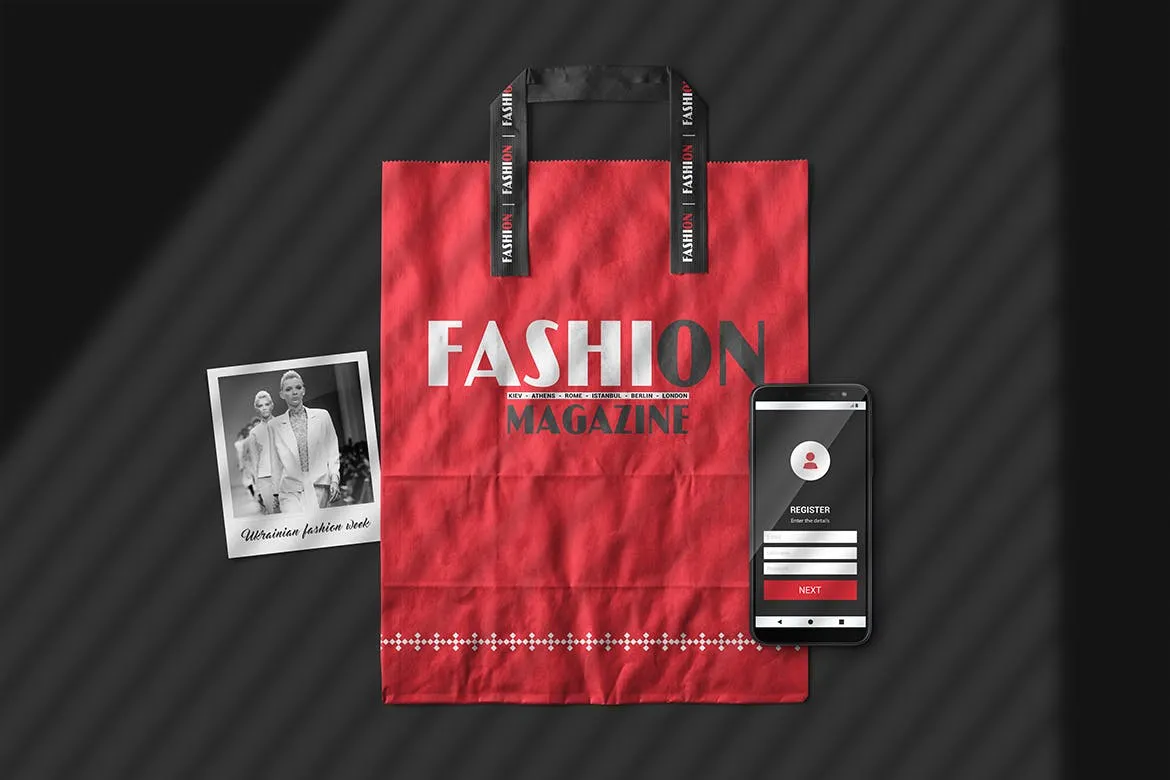 A4规格杂志场景样机模板 A4 Magazine Scene  Mockup插图(2)