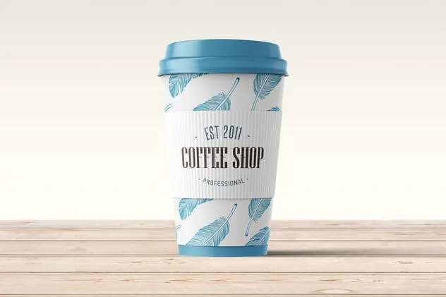 咖啡纸杯咖啡品牌VI设计样机模板 Coffee Cup Mock-up插图(3)