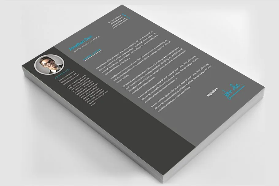 简约风简历＆介绍信标准设计模板 Resume插图(5)