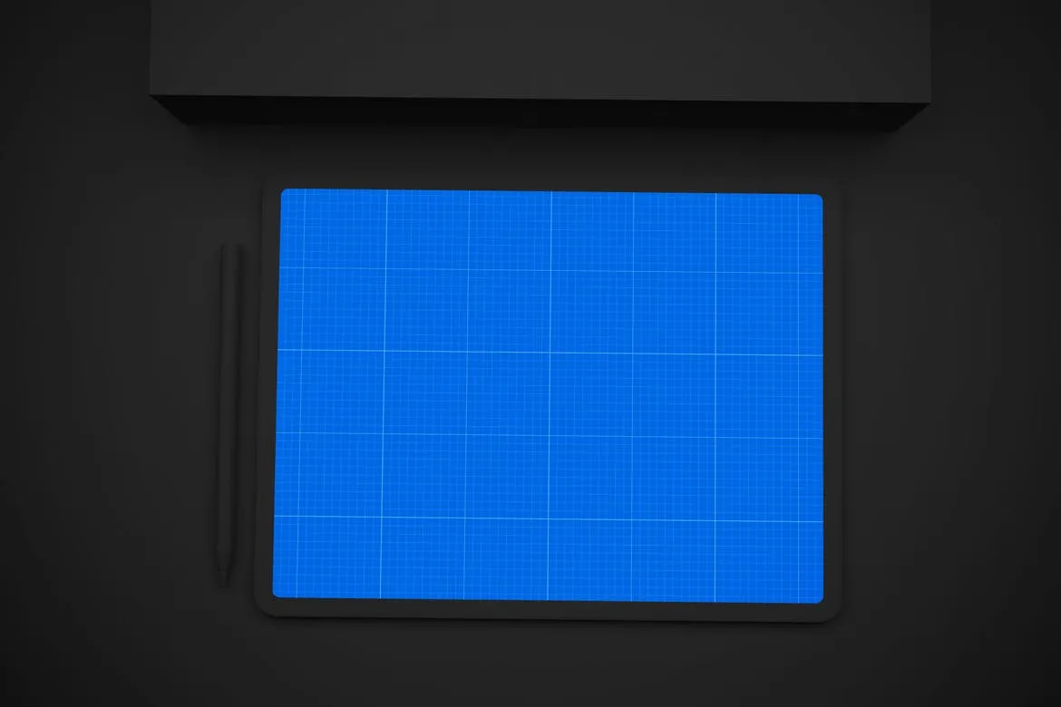 酷黑背景iPad平板电脑UI设计屏幕预览素材库精选样机模板 Dark iPad Pro V.2 Mockup插图(11)
