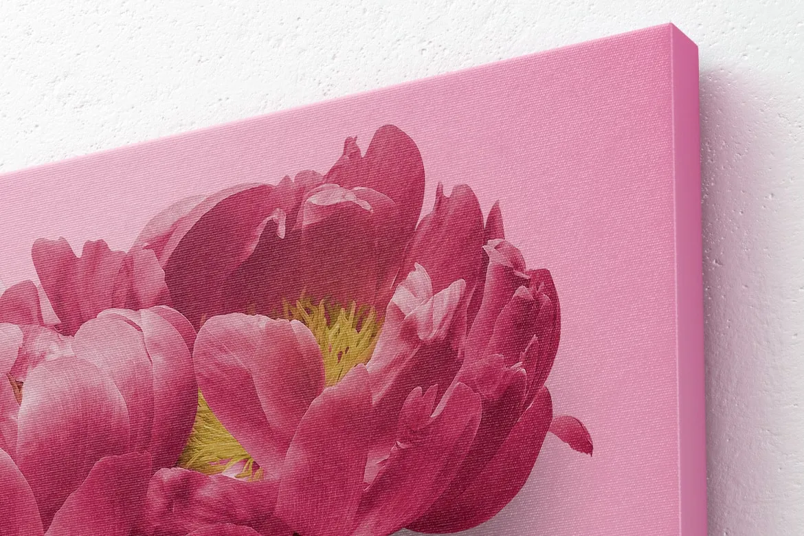 挂墙艺术画像展览画框右视图样机模板素材 2:3 Portrait Canvas Mockup Hanging on Wall, Right View插图(2)