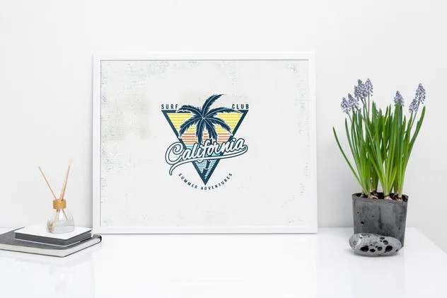 居家风格艺术作品/照片展示画框相框样机模板 Frame Mock-Up Home Style插图(5)