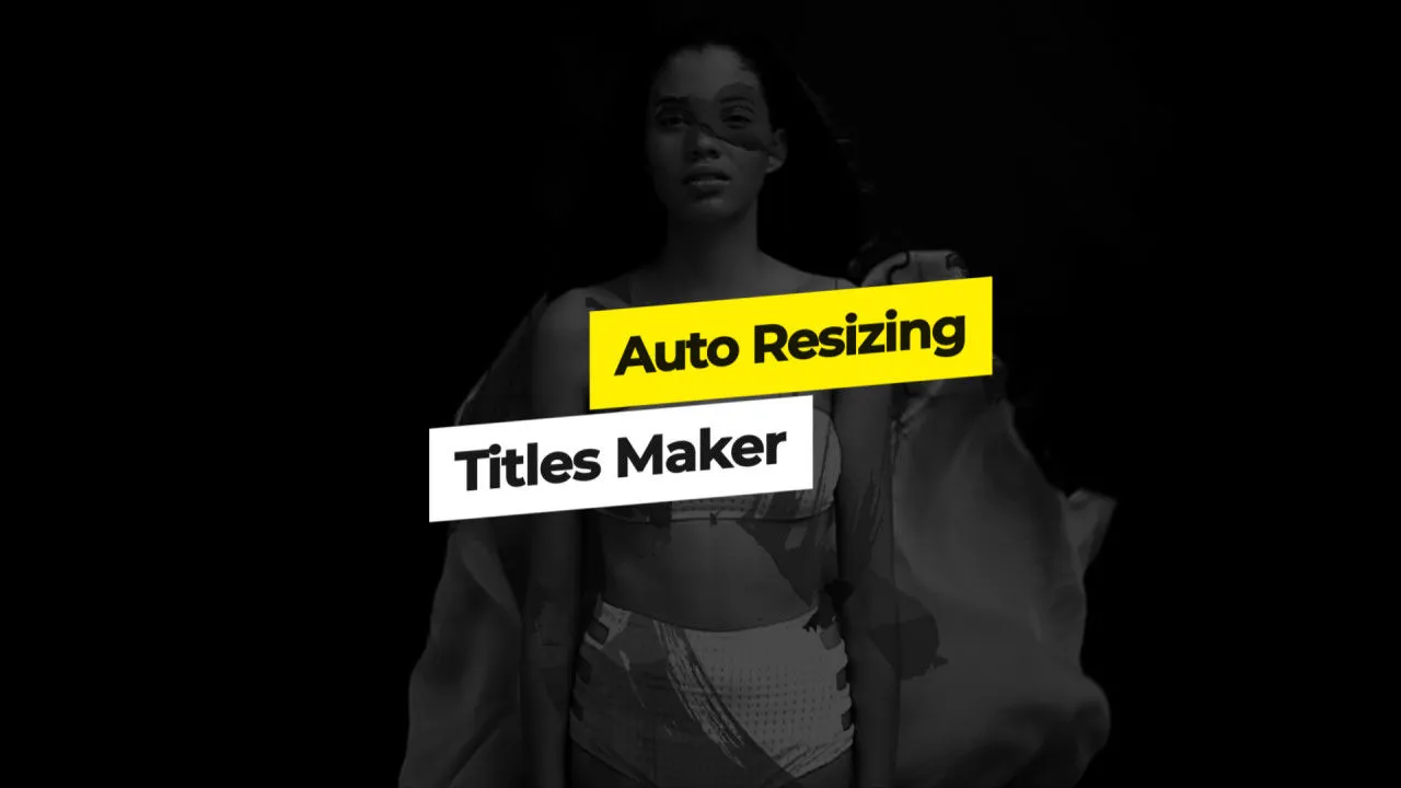 10个可自动调整大小演示标题像素设计精选AE模板