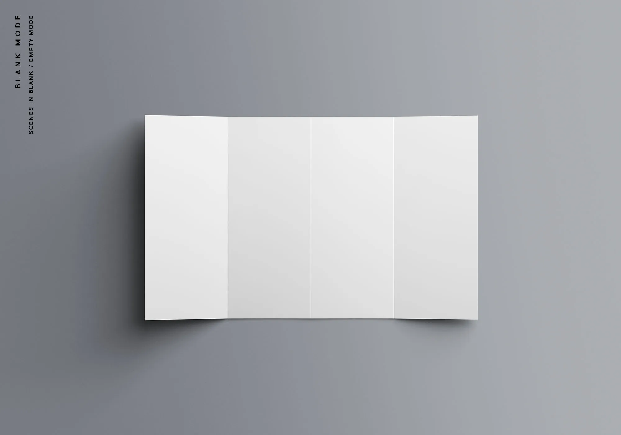 双门折叠宣传册设计效果图样机模板 Double Gatefold Brochure Mockup插图(8)