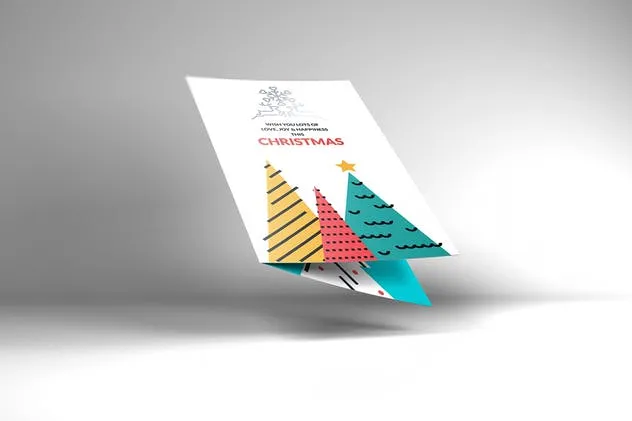 邀请函/明信片/贺卡样机模板 Invitation/ Greeting Card Mockups插图(3)