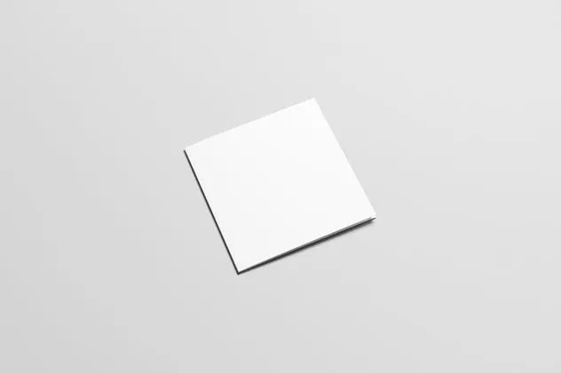 方形Z折小册子版面设计图样机素材库精选 Square Z-Fold Brochure Mock-Up插图(5)