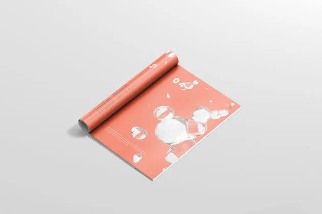 高品质A4杂志印刷品样机模板 Magazine Mockup – A4 210×297 mm插图(10)