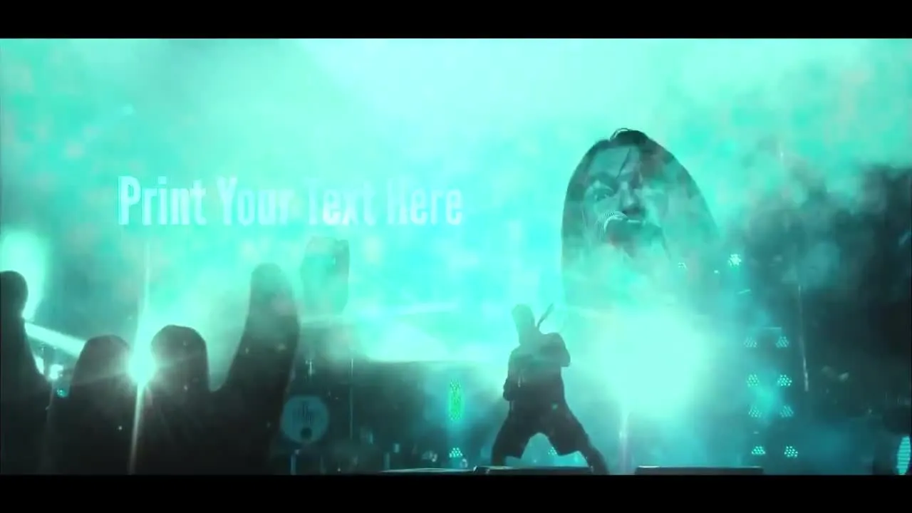 充满活力的摇滚幻灯片像素设计精选AE模板