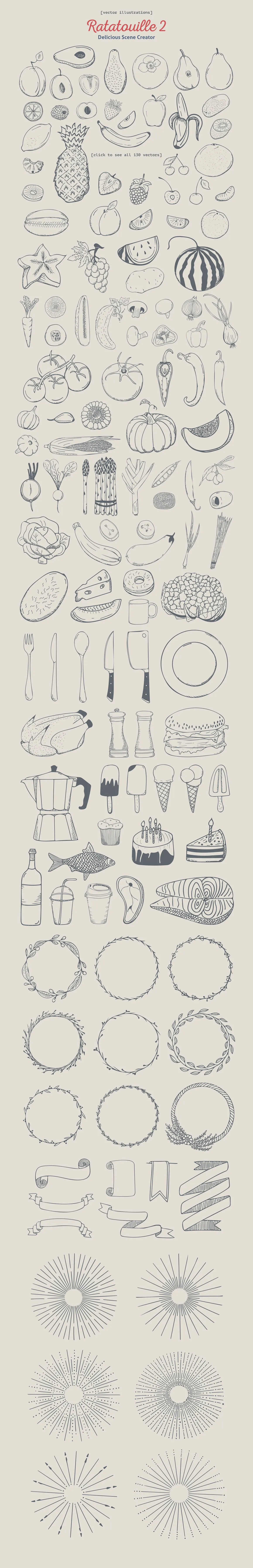 美食场景创造机 Ratatouille 2（一大波高清逼真食材、工具素材）插图(17)