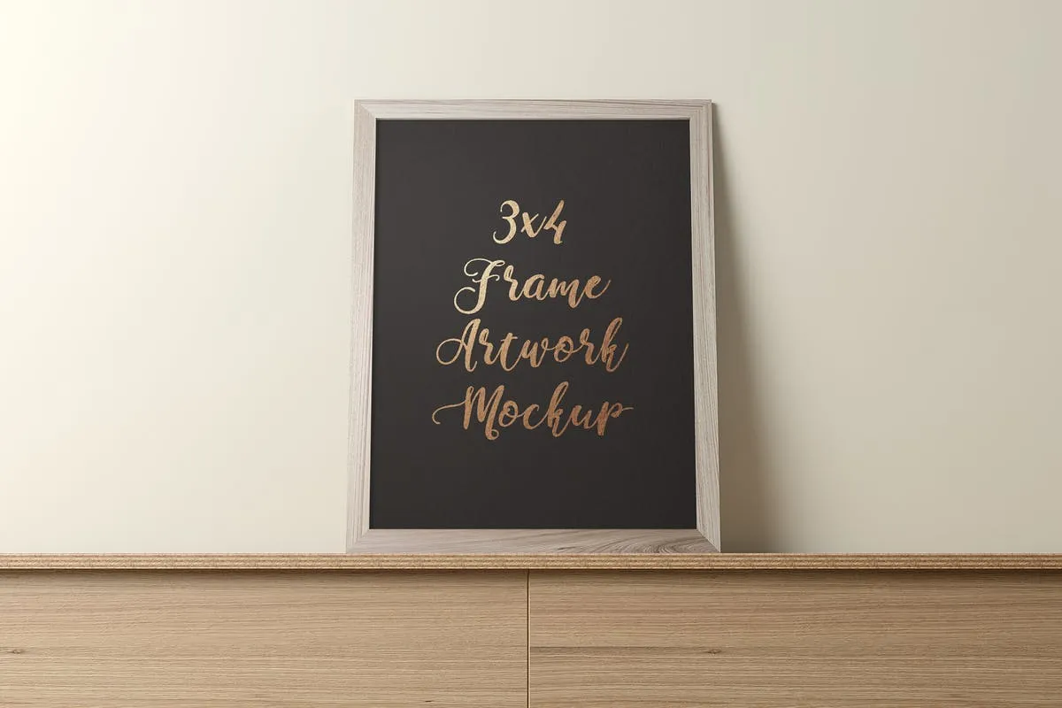 实木画框样机模板 Frame Artwork Set插图