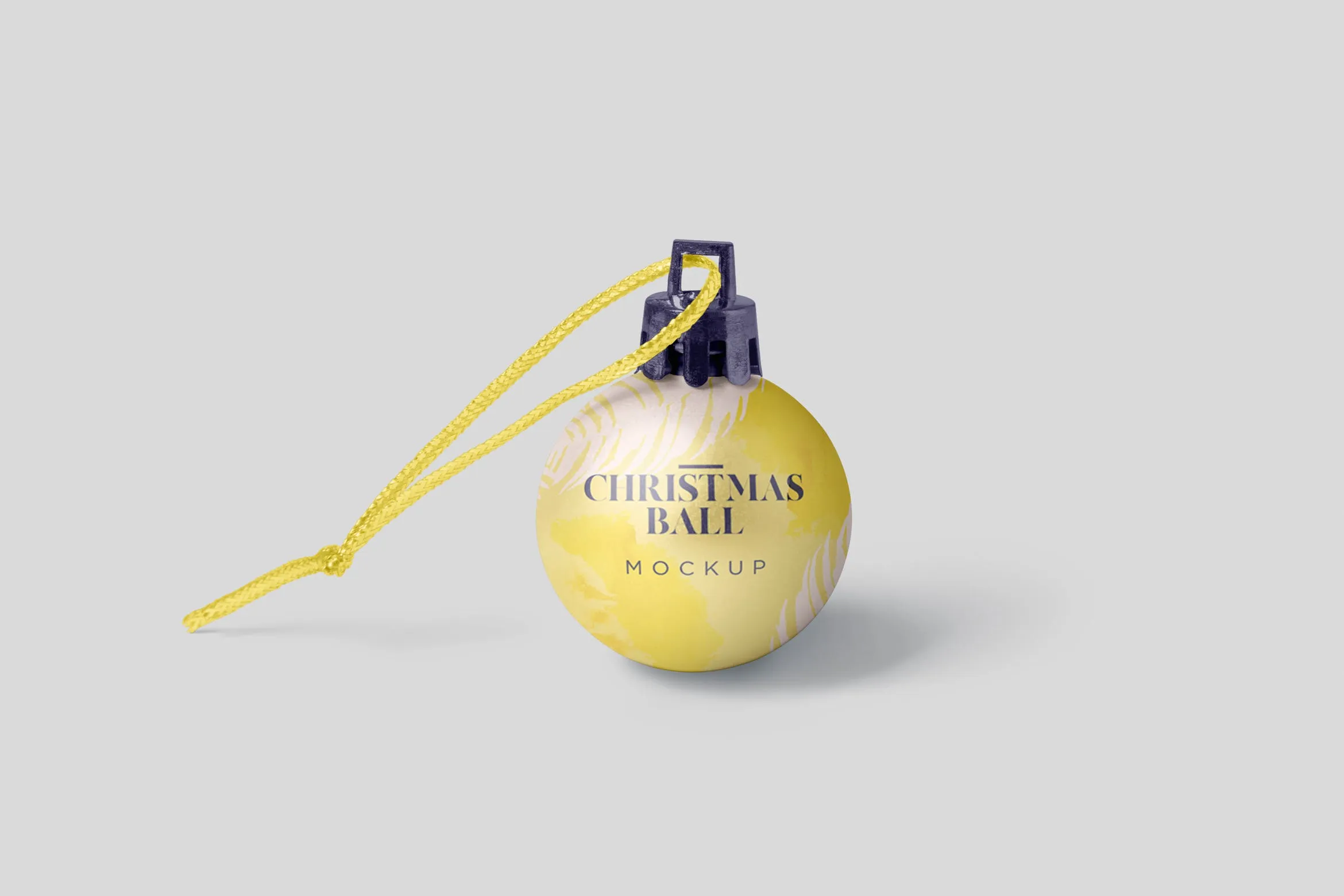 圣诞节装饰球节日氛围样机模板 Christmas Ball Mockup Set插图