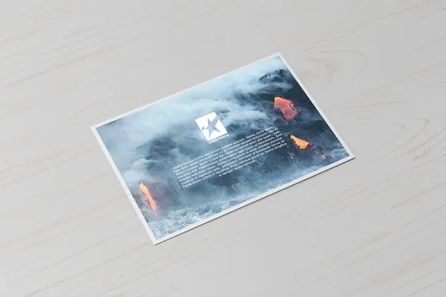 A5尺寸规格宣传册设计平铺视觉样机模板 Bi-Fold A5 Horizontal Brochure Mock-Ups Vol.1插图(12)