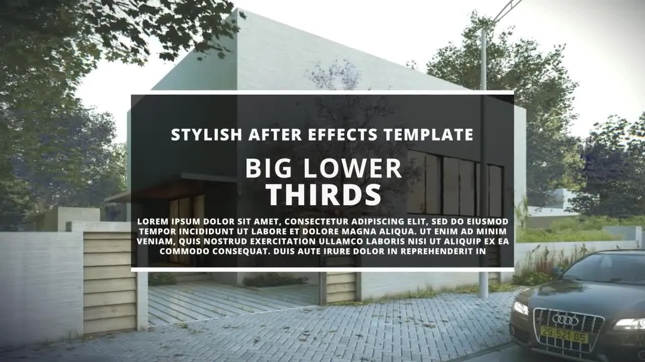 10个动画下三分之一公司广播全屏标题像素设计精选AE模板