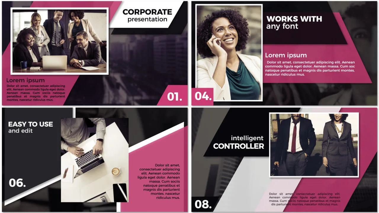 现代企业宣传像素设计精选AE模板