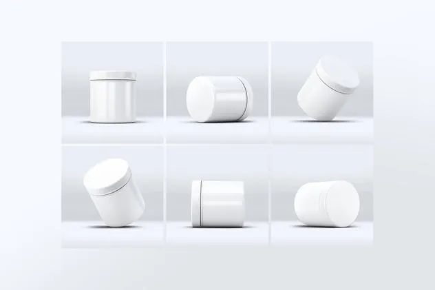 零食塑料瓶子样机模板 Plastic Jar Mock-Up插图(1)