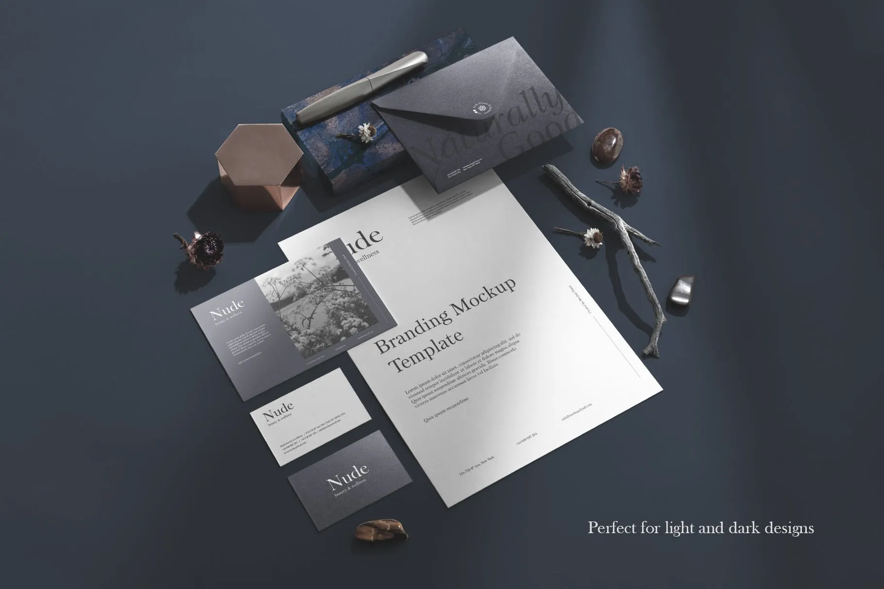 超级品牌VI视觉设计展示效果图素材库精选模板 Nude Branding Mockup插图(7)