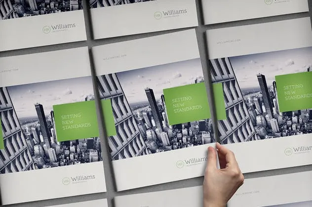 A4尺寸规格宣传册/目录封面设计样机素材库精选模板 A4 Brochure / Catalog Mock-Up插图(8)