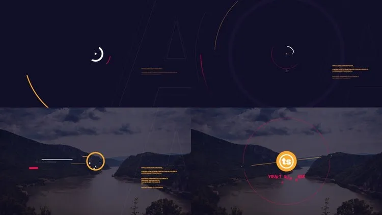 最小徽标包动态动画像素设计精选AE模板