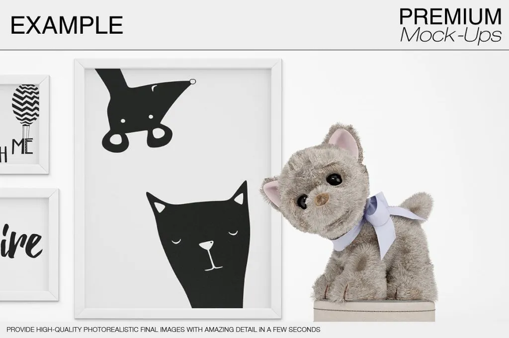 一组适合儿童的相框场景Mockups下载[psd]插图(11)