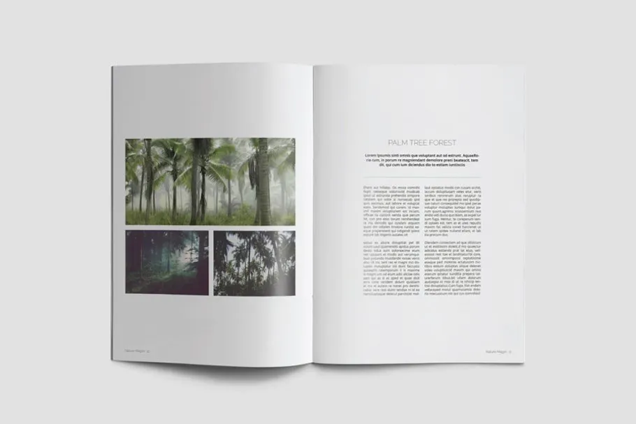 绿色大自然图册设计模板插图(10)