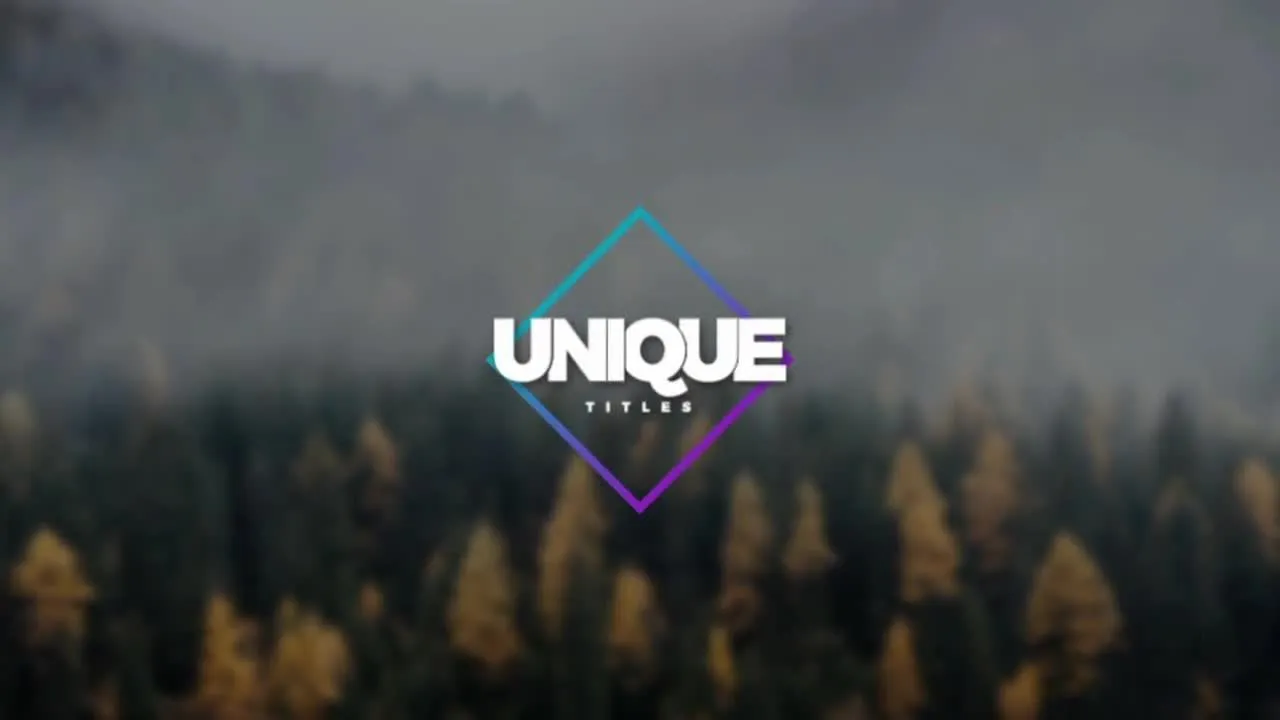 干净优雅清新全屏标题动画像素设计精选AE模板