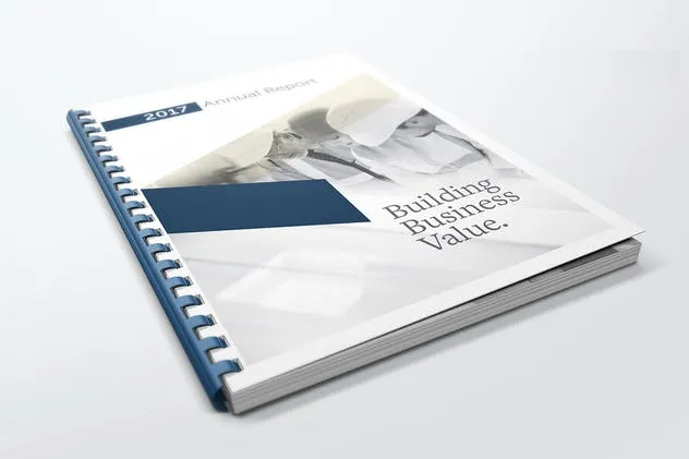 高档活页笔记本记事本印刷品样机 Comb Bound Book Mockups插图(2)