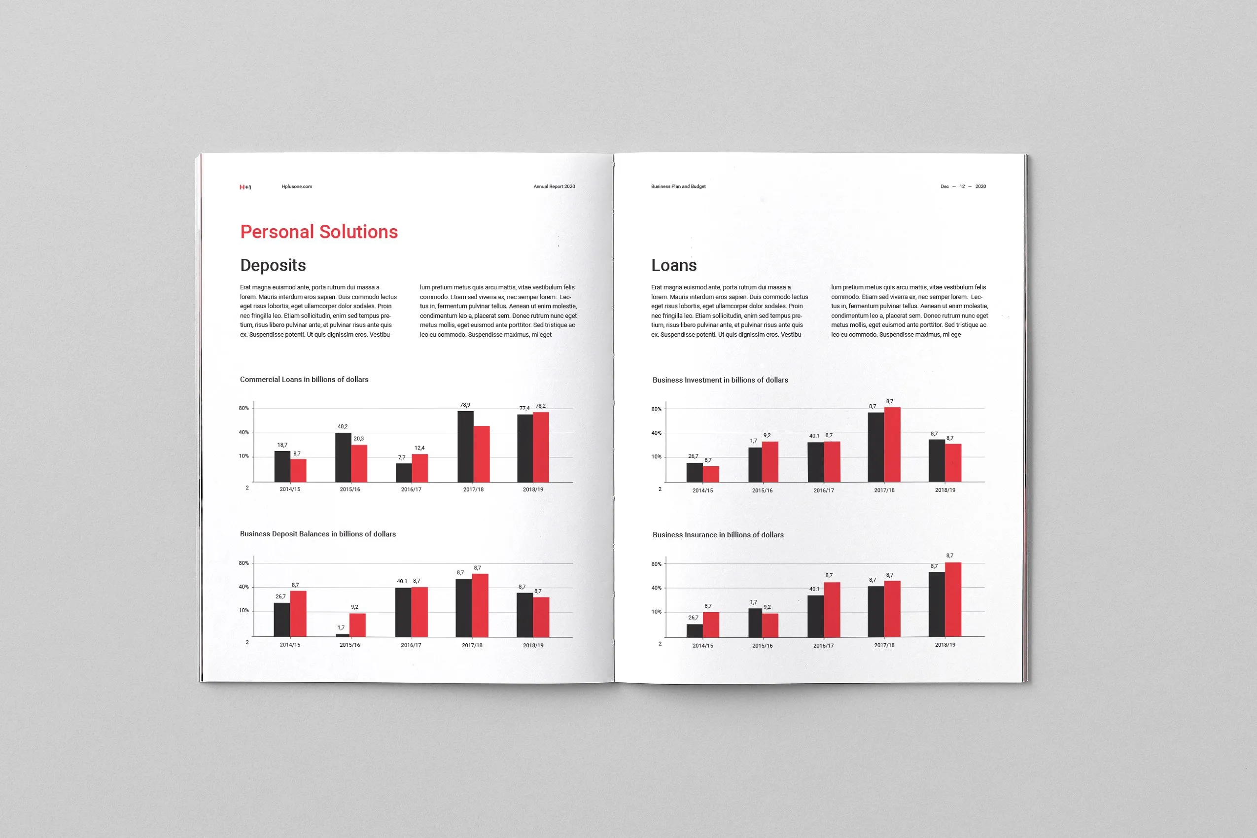36页专业极简的年度总结杂志模板下载 Annual Reports [indd]插图(11)