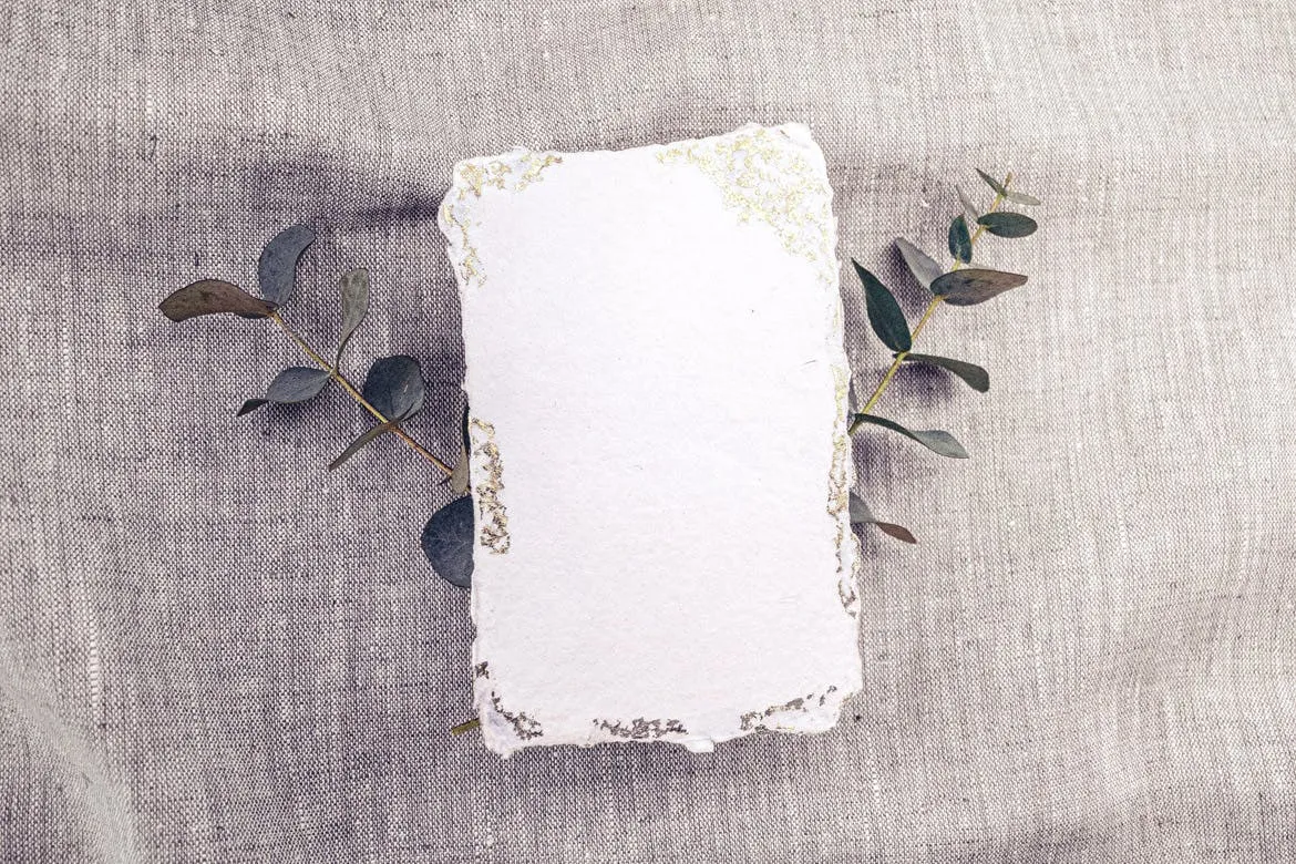 婚礼照片婚礼邀请函优雅风格设计样机素材库精选模板v11 Wedding Photo Mockup 11插图(1)