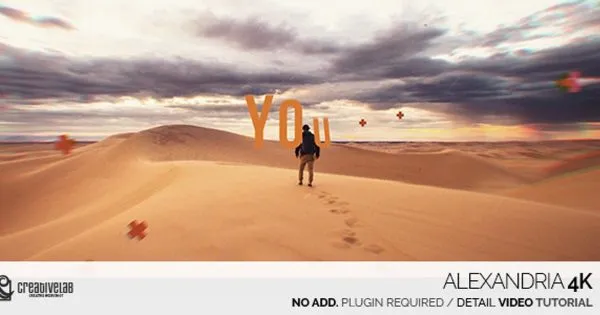 4K超清快速切换视差电子相册特效像素设计精选AE模板 Alexandria 4K