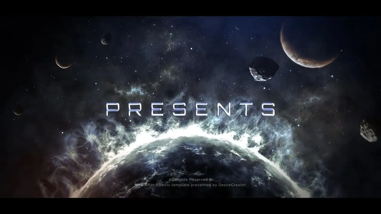 太空场景片头展示