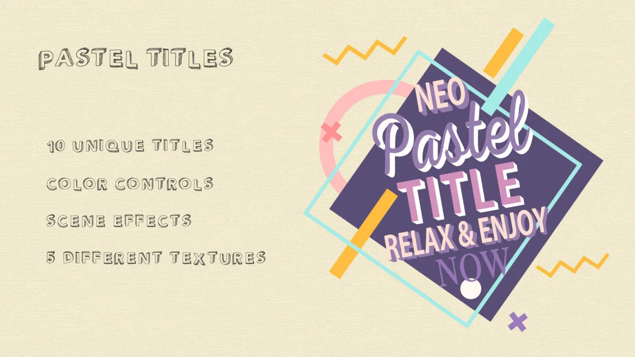 10个炫酷的全屏标题动画像素设计精选AE模板