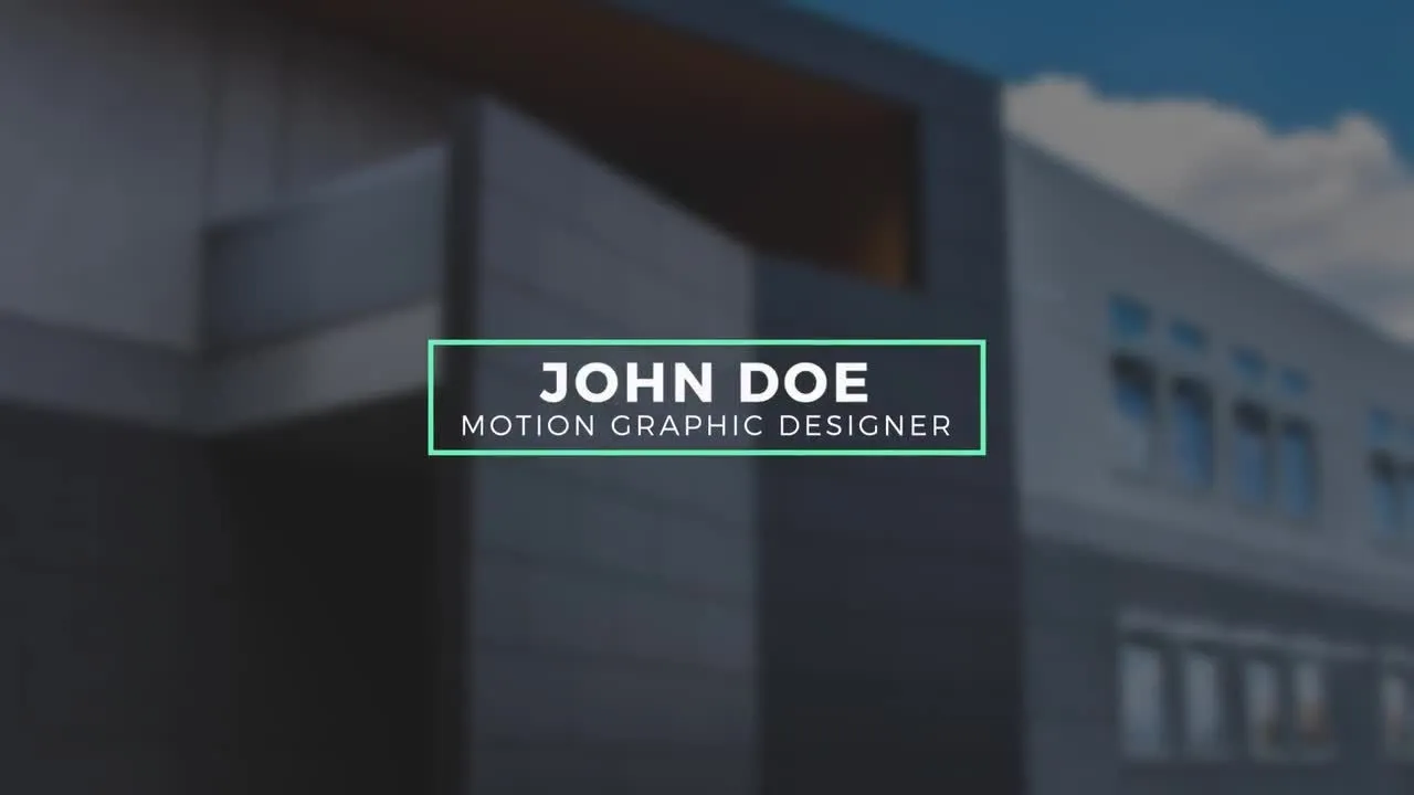 20个优雅标题动画像素设计精选AE模板