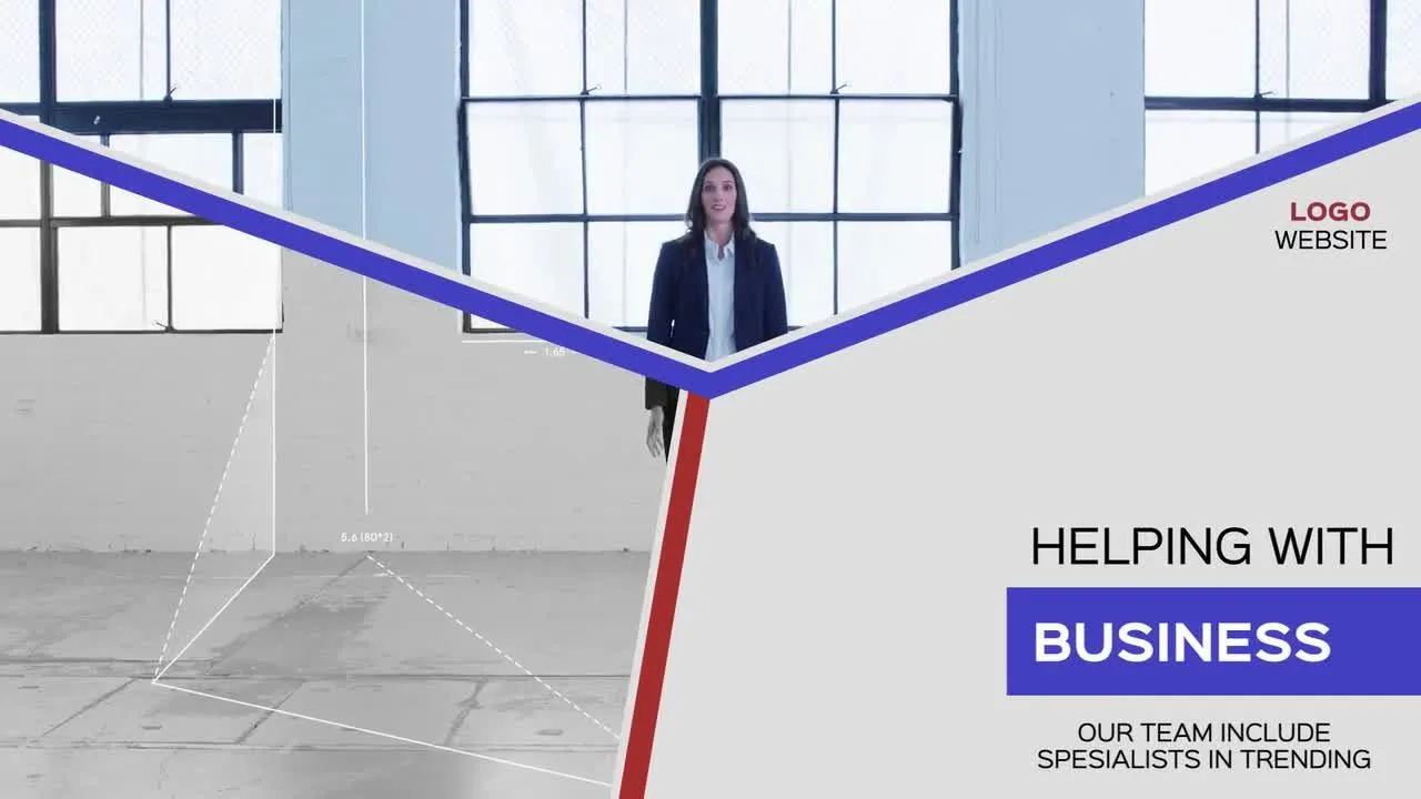 现代时尚的企业开场动态像素设计精选AE模板