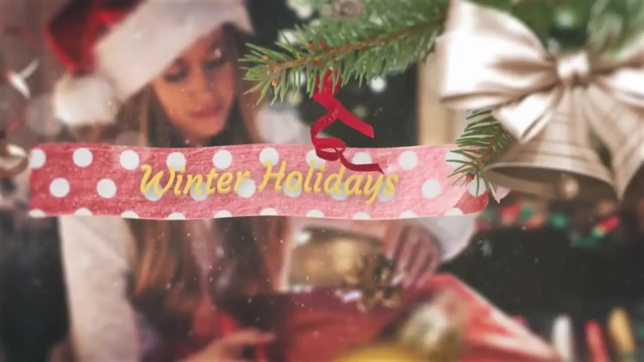 圣诞节幻灯片文本动画像素设计精选AE模板