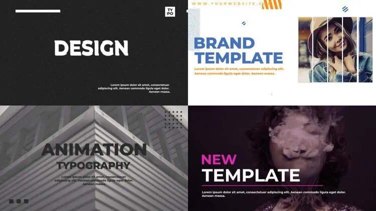 鲜活字体展示ae模板