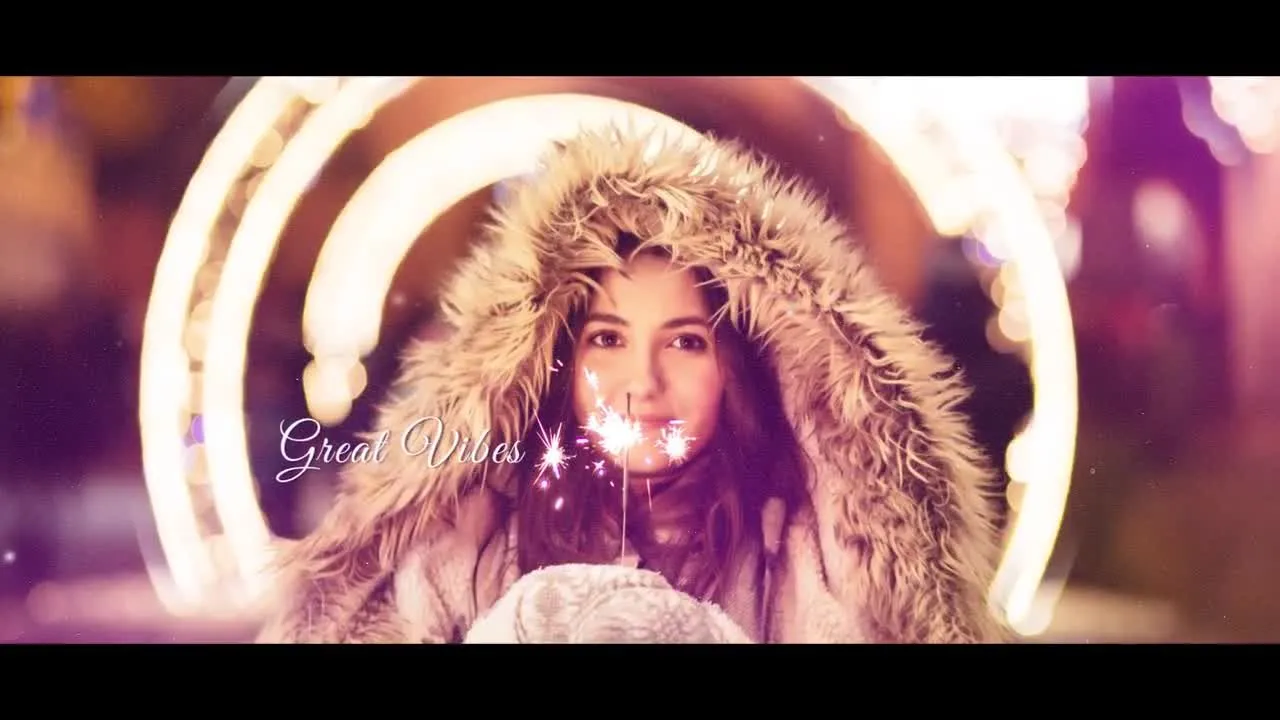 现代简约的圣诞节幻灯片像素设计精选AE模板