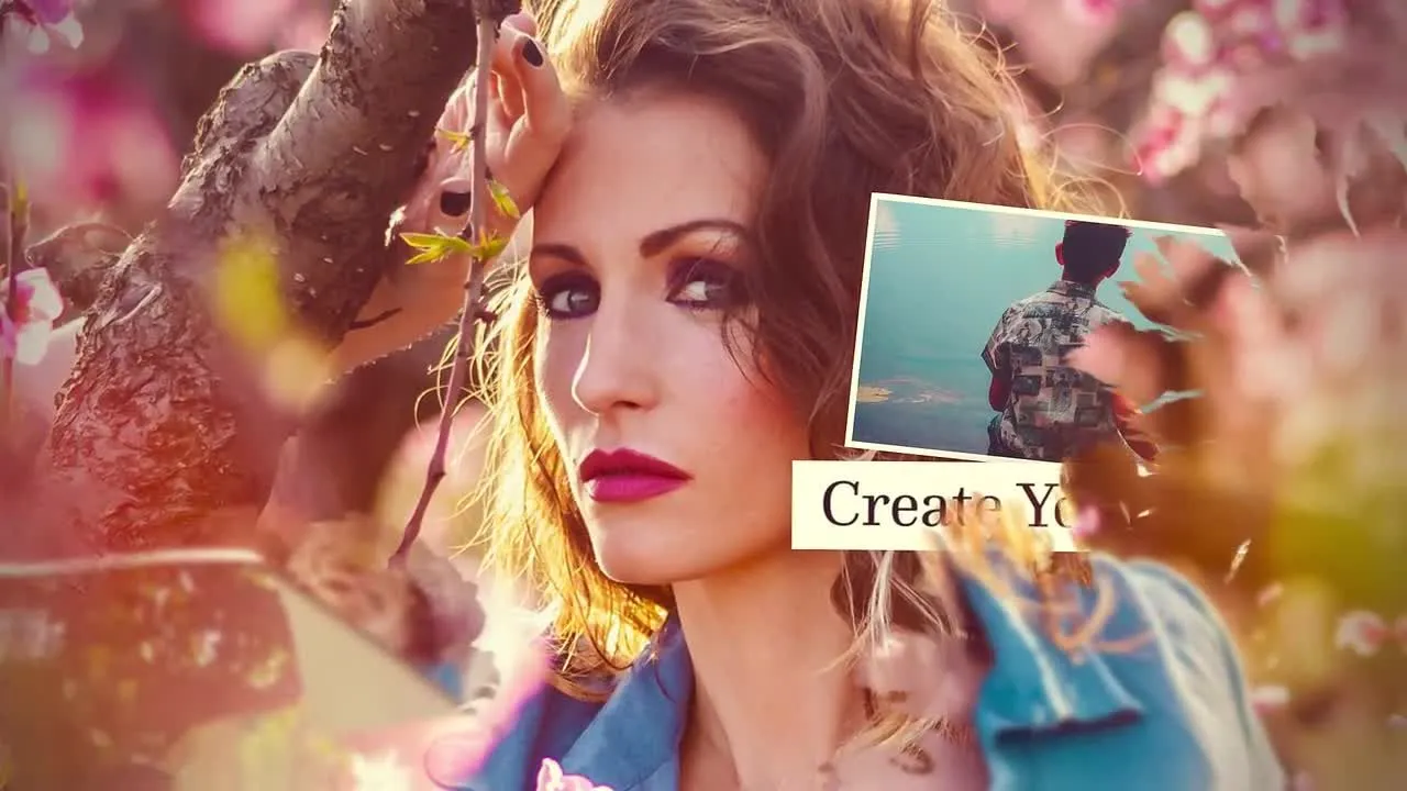 时尚春季幻灯片动画像素设计精选AE模板