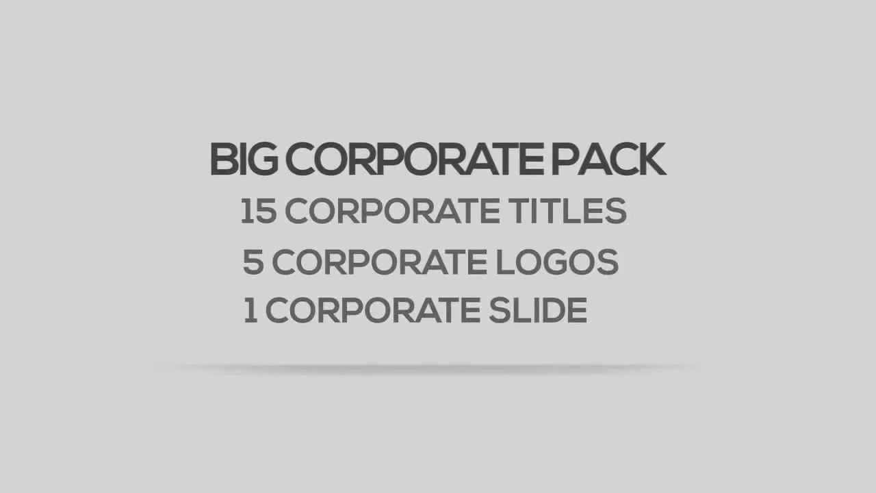 超级公司企业包装展示动画像素设计精选AE模板