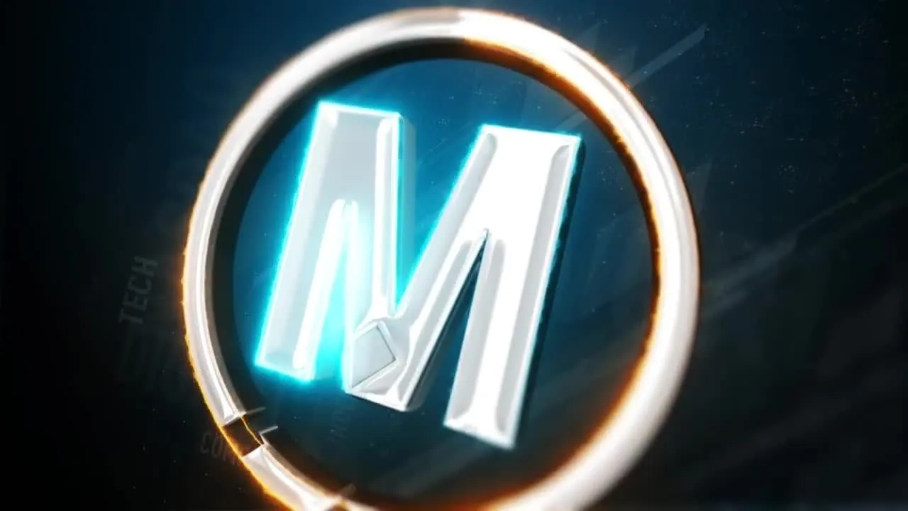 现代霓虹灯徽标显示像素设计精选AE模板