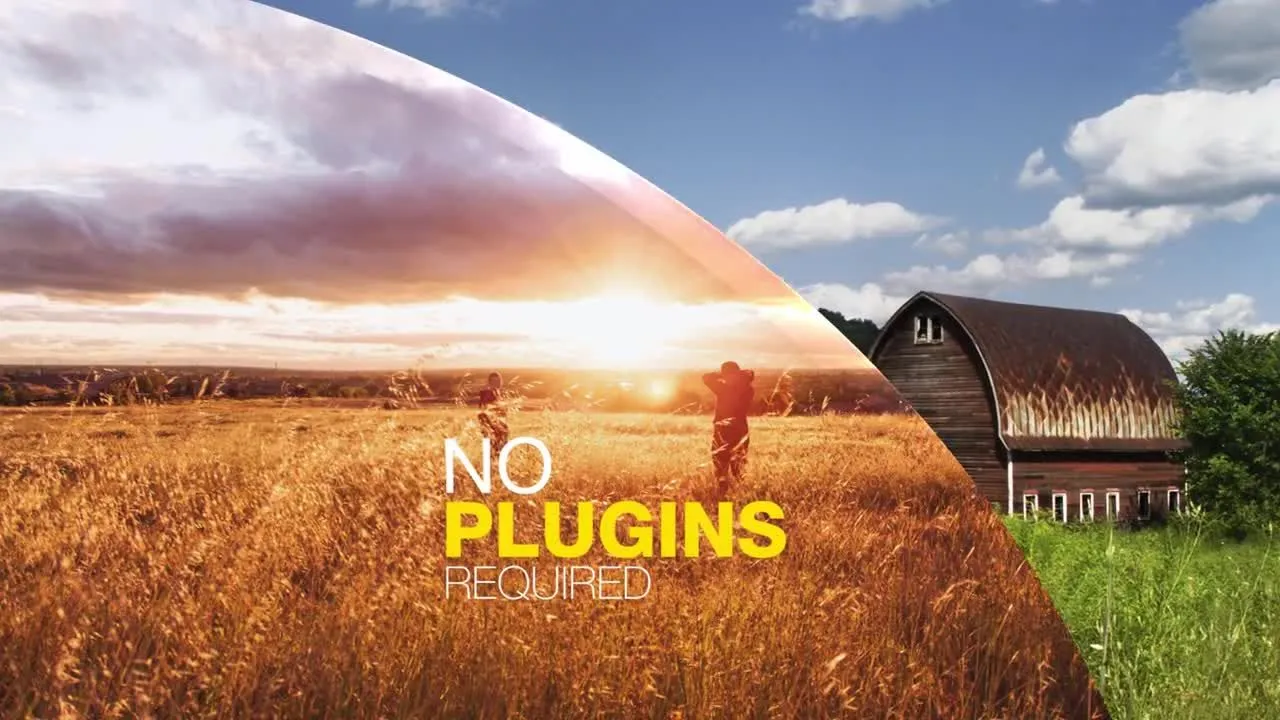 酷炫玻璃扭曲效果AE幻灯片素材