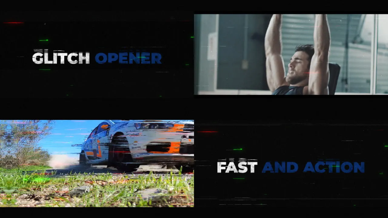 明亮且动态的POP标题像素设计精选AE模板