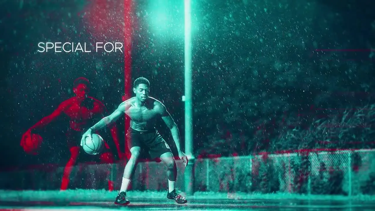 炫酷体育运动促销开场像素设计精选AE模板