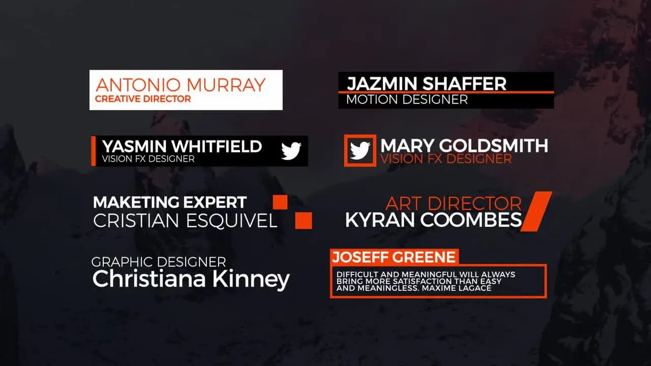 现代低三分之二像素设计精选AE模板