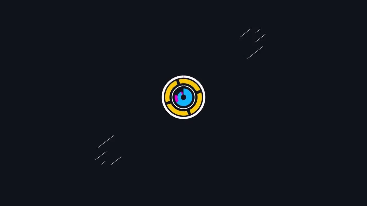 简单有趣的的颜色变化logo展示像素设计精选AE模板