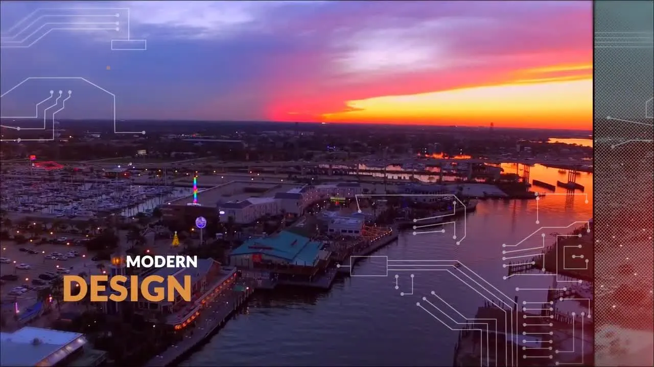 城市极限运动动态幻灯片开场白像素设计精选AE模板