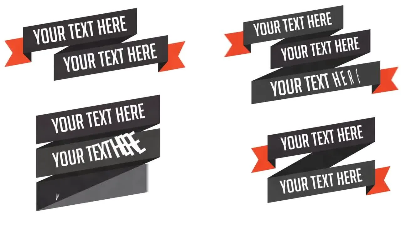 动画色带包标题像素设计精选AE模板