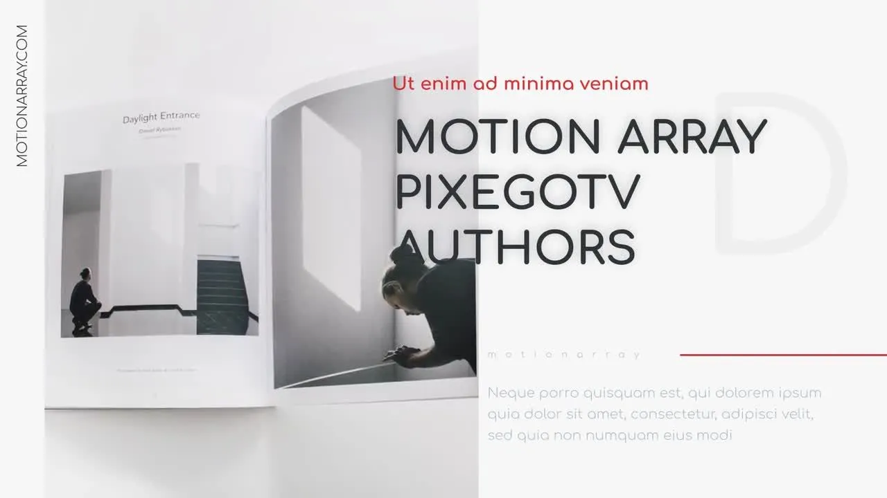 时尚简单的公司活动幻灯片像素设计精选AE模板