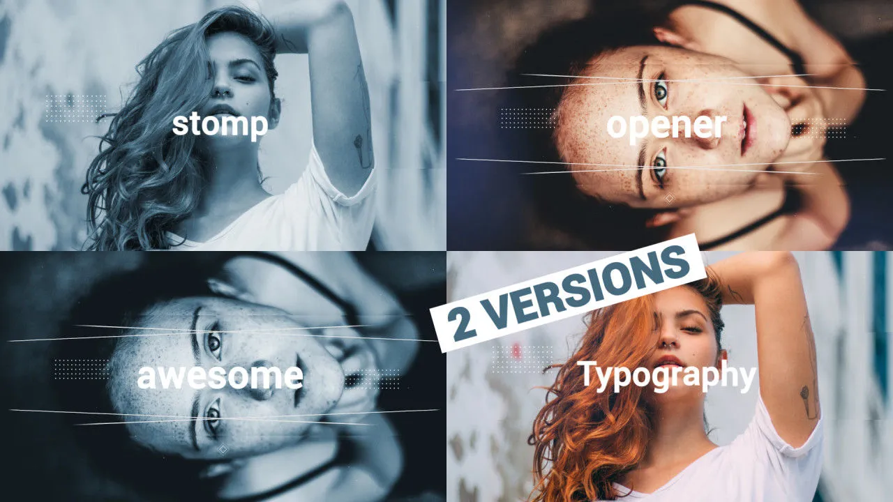 重踏介绍幻灯片像素设计精选AE模板